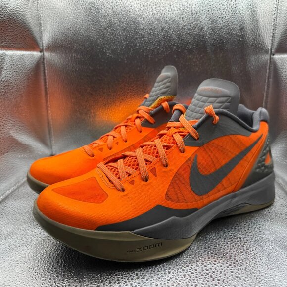 Size 10.5‎ Nike Zoom Hyperdunk 2011 Low Orange Gray Running Sneaker 487637-800 - Picture 6 of 12